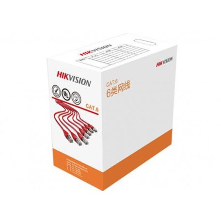 Hikvision DS-1LN6-UU UTP fali kábel, cat6; 305 fm; dobozos kiszerelés; 0,565 mm rézmag