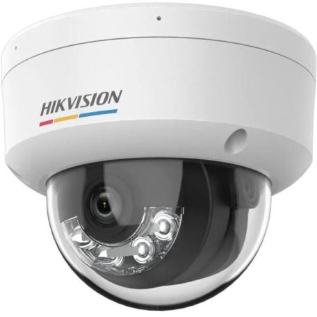 Hikvision DS-2CD1127G2H-LIU (4mm) 2 MP fix ColorVu IP dómkamera; IR/láthatófény; beépített mikrofon