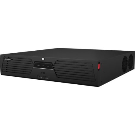 Hikvision DS-96128NI-M8/R 128 csatornás NVR; 400/400 Mbps be-/kimeneti sávszélesség; riasztás I/O; eSata; redundáns táp