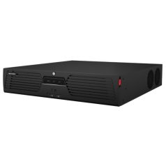   Hikvision DS-9632NI-M8/R 32 csatornás NVR; 320/400 Mbps be-/kimeneti sávszélesség; riasztás I/O; eSata; redundáns táp