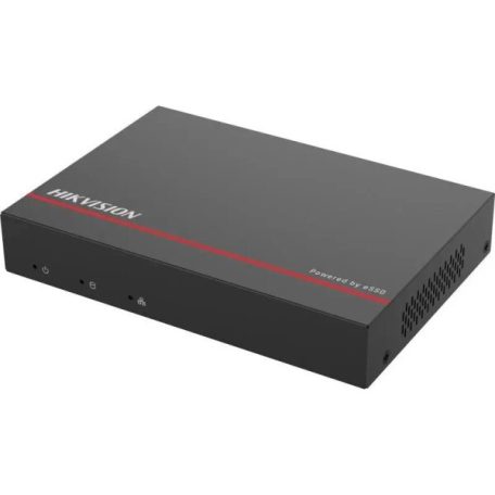 Hikvision DS-E04NI-Q1/4P(SSD 2T) 4 csatornás PoE NVR; 40/60 Mbps be-/kimeneti sávszélesség; 2TB eSSD