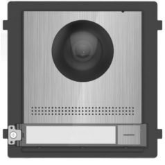   Hikvision DS-KD8003-IME1/S Társasházi IP video-kaputelefon kültéri főegység; fém; moduláris; rozsdamentes acél