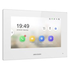   Hikvision DS-KH6320-WTE1-W IP video-kaputelefon beltéri egység; 7" LCD kijelző; 1024x600 felbontás; WiFi