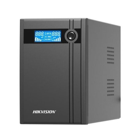 Hikvision DS-UPS2000/GER Szünetmentes tápegység;2000 VA/1200 W;LCD kijelző;2 db beépített akkumulátor 12V/9Ah;4db Schuko(DIN)