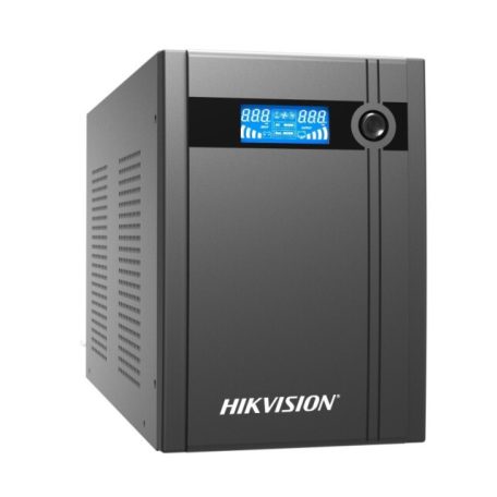 Hikvision DS-UPS3000/MA Szünetmentes tápegység;3000 VA/1800 W;LCD kijelző;4 db beépített akkumulátor 12V/9Ah;4db Schuko(DIN)