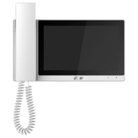 Dahua VTH5421EW-H IP video-kaputelefon beltéri egység; 7" LCD kijelző; 1024x600 felbontás; kézibeszélő; fehér