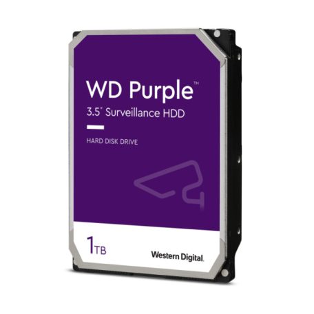 Western Digital WD11PURZ WD Purple; 1 TB biztonságtechnikai merevlemez; 24/7 alkalmazásra; nem RAID kompatibilis