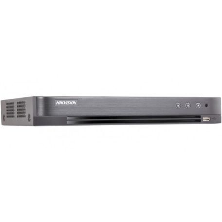 Hikvision iDS-7208HUHI-M2/S/4A+8/4ALM 8 csatornás AcuSense THD DVR; 8MP@8fps; 5MP@12fps; 4MP@15fps; 2MPp@25fps; + 4x8 MP IP; riasztás I/O