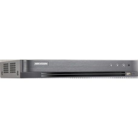 Hikvision iDS-7216HUHI-M2/S(E)/4A+16/4AL 16 csatornás AcuSense THD DVR; 8MP@8fps; 5MP@12fps; 4MP@15fps; 2MPp@25fps; + 8x8 MP IP; riasztás I/O